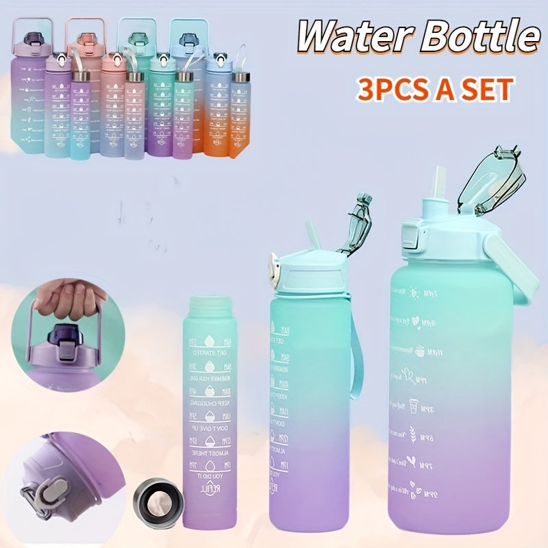 1 leakproof BPA free motivational water bottle, perfect for camping, hiking, fitness, and home use. Ideal as a birthday or back to school gift.