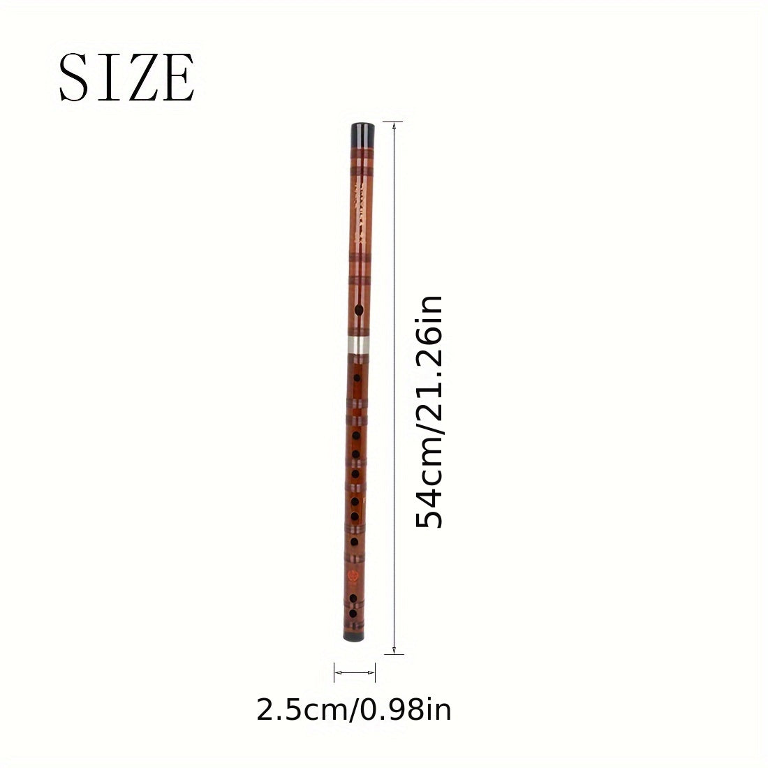 Premium bamboo flute with enhanced sound quality, ideal for beginners and adults. Includes protective case.