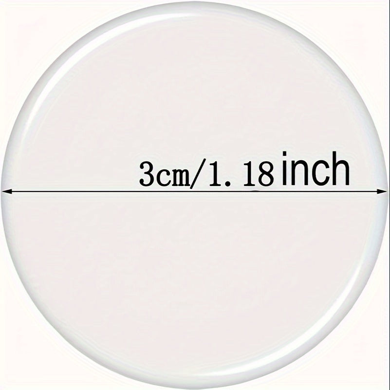 100 Custom Round Epoxy Stickers, Personalized Domed Labels