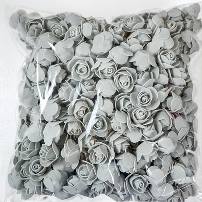 50 artificial foam rose flowers for weddings, home decor, scrapbooking, and Valentine's Day gifts - realistic and durable.