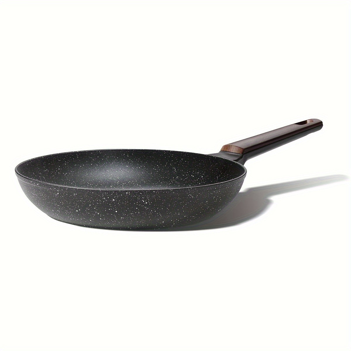 High-quality Nonstick Granite Skillet - Free of PFOA, Suitable for Induction Stovetops, Perfect for Cooking Eggs & Omelets, Easy to Clean in Dishwasher, Features a Silicone Handle - Comes in Various Sizes (20.32cm/22.1cm/24.13cm/25.4cm/27.94cm)