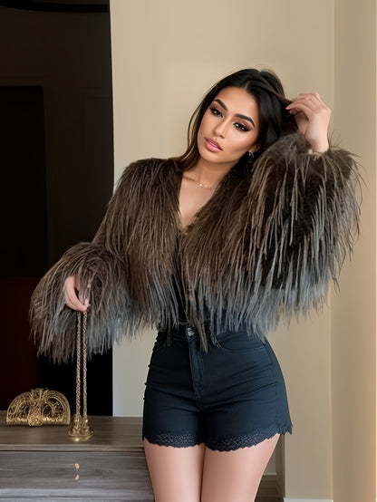 Yudomi Faux Fur Short Coat for Women at Target.