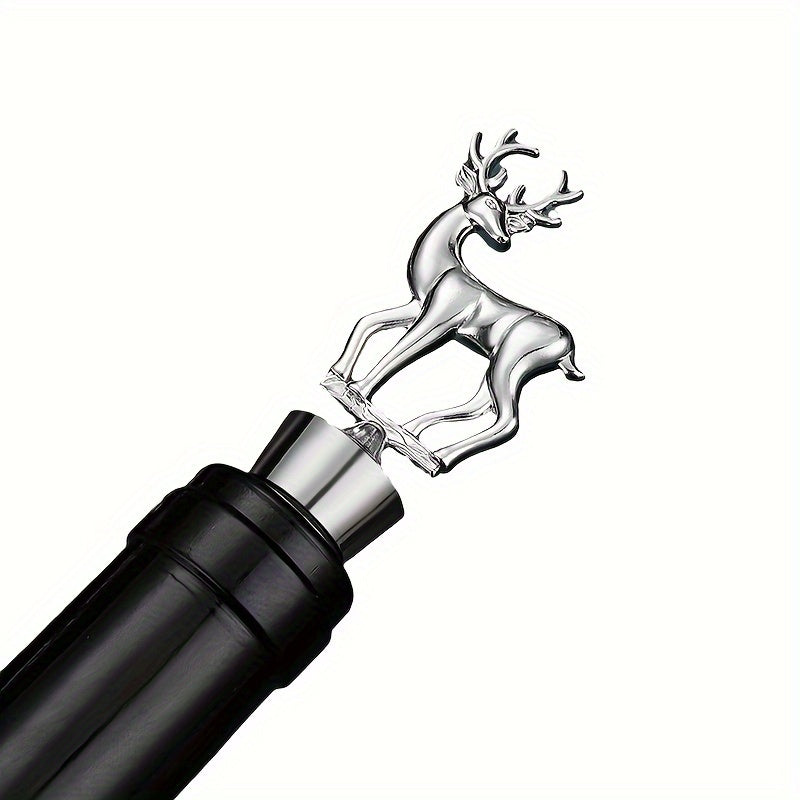 Wine stopper set including Fawn design.