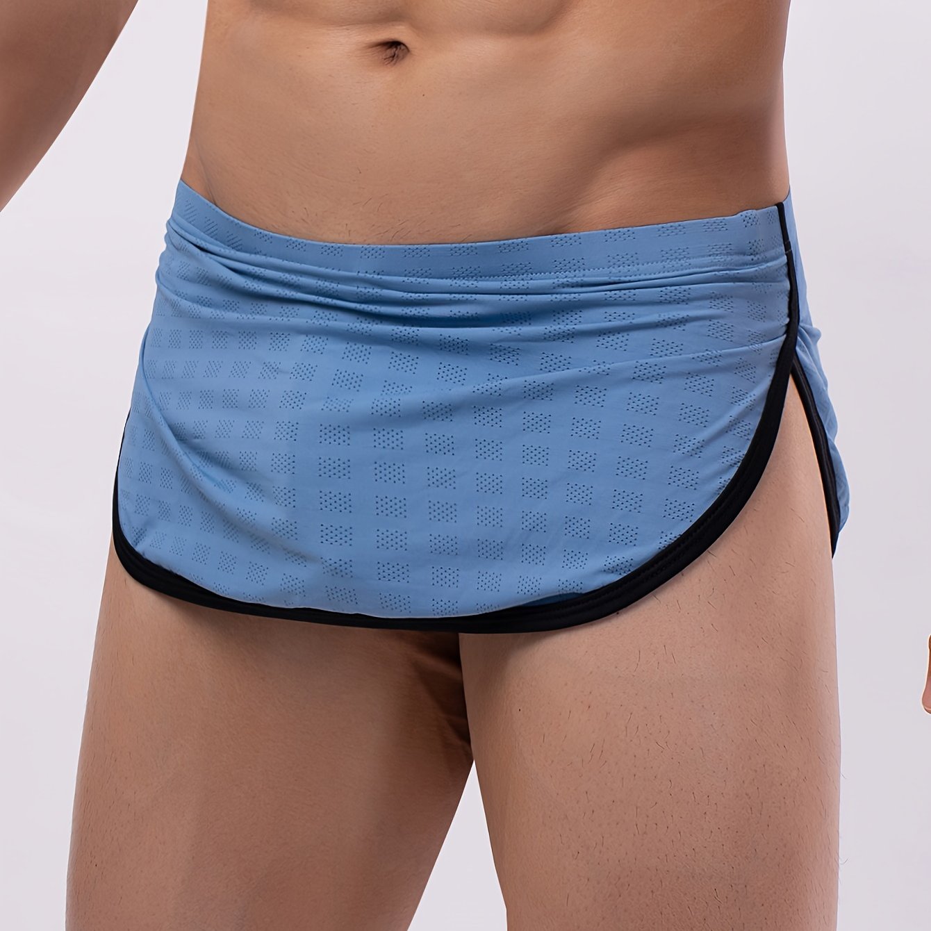 Stylish low-waist men's underwear, perfect for tropical summer with breathable fabric and trendy athletic comfort.