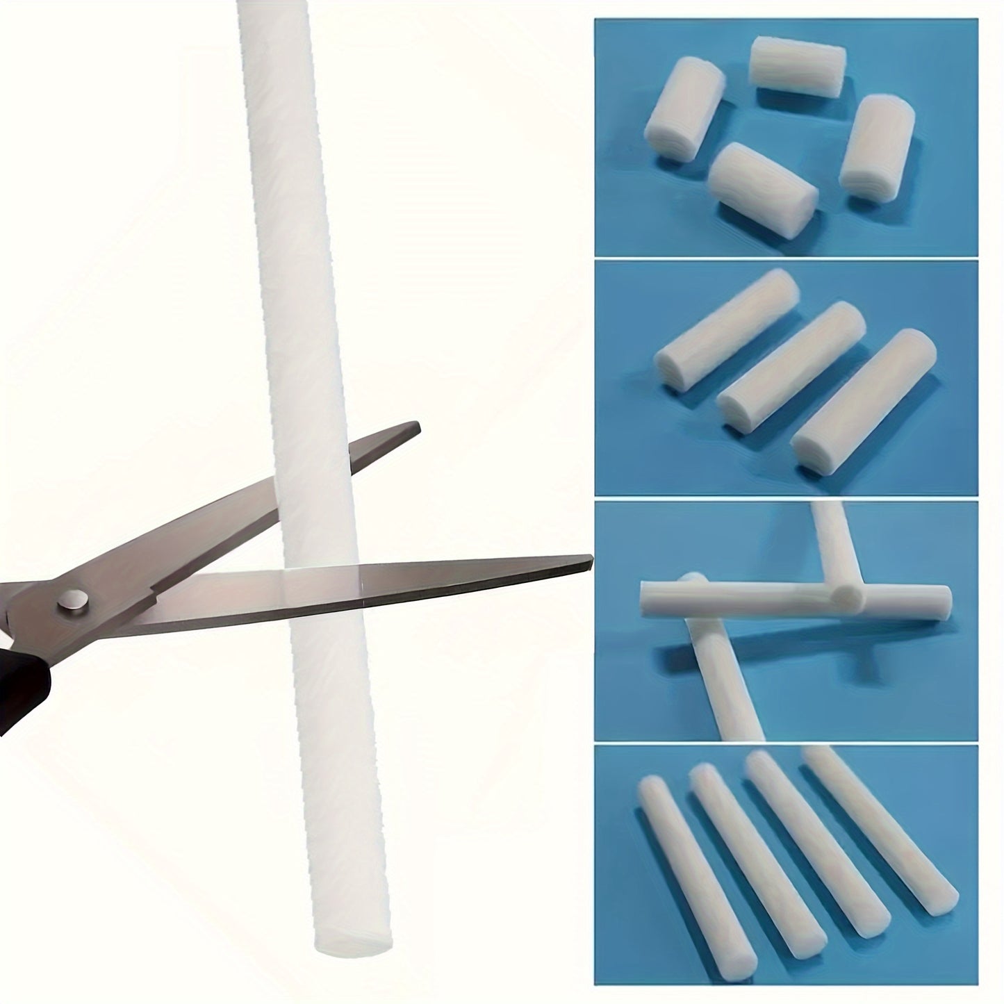 Premium cut absorbent filter for air humidifiers and aromatherapy diffusers, with universal fit and 200MM*8MM aromatherapy swabs.