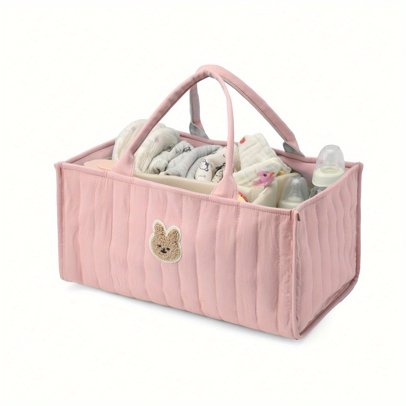 Get ready for the ultimate in organization with the Multi-Function Large Capacity Foldable Diaper Caddy Organizer. This durable cotton storage basket is perfect for storing all your essentials, whether you're at home or on the go. Suitable for anyone age