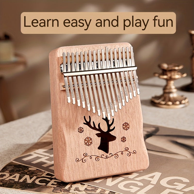 Simple 17-Key Kalimba Thumb Piano - Ideal Gift for Girls, Multicolor, Easy to Play