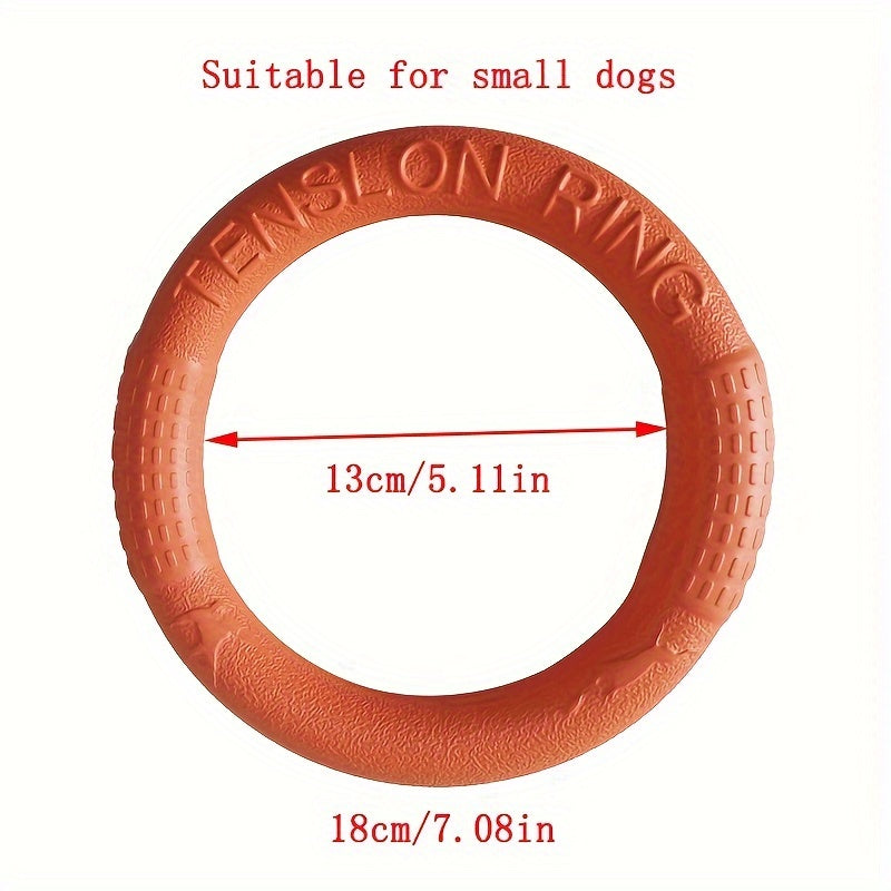 1 pc EVA Pet Flying Disc Chew Toy - Interactive training and teeth cleaning toy for dogs.