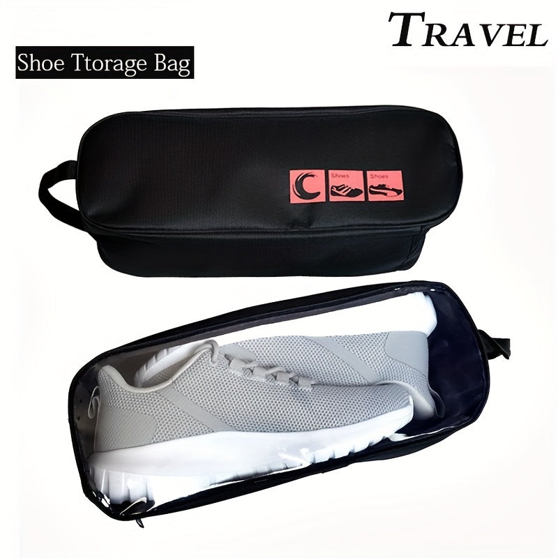 Durable Oxford Fabric shoe bag for travel with breathable design, lightweight for home and outdoor use.