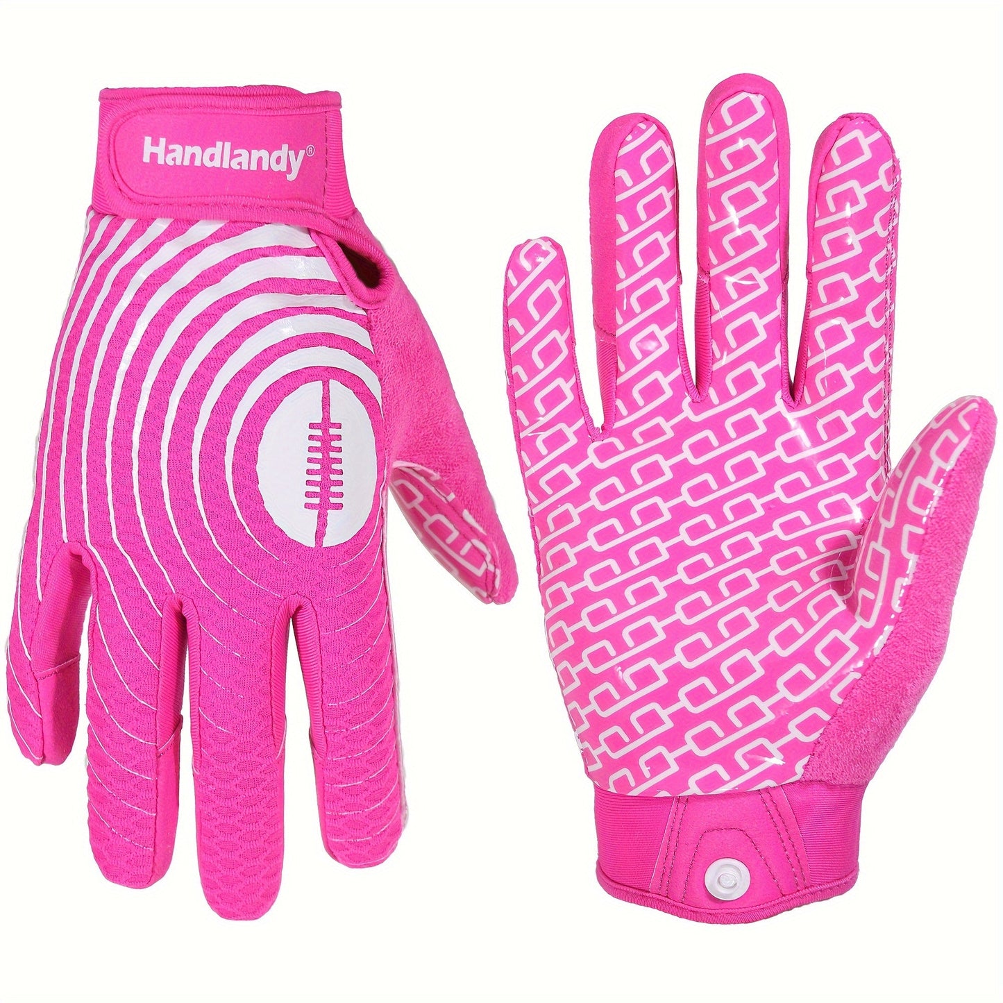 Unisex Football Gloves with Dual Colors, Adjustable Closure, Non-Slip Grip, Strong Hold, Absorbent Terry Cloth, Ideal for Sports