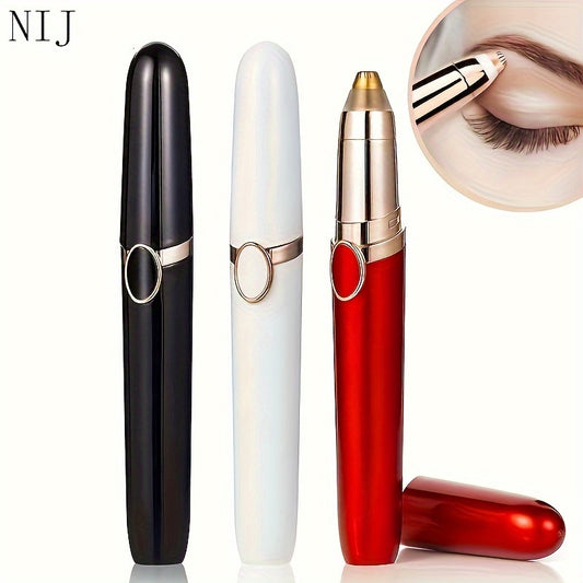 NIJ Eyebrow Hair Remover Razor: USB rechargeable, fast and easy facial hair trimmer for women and men.