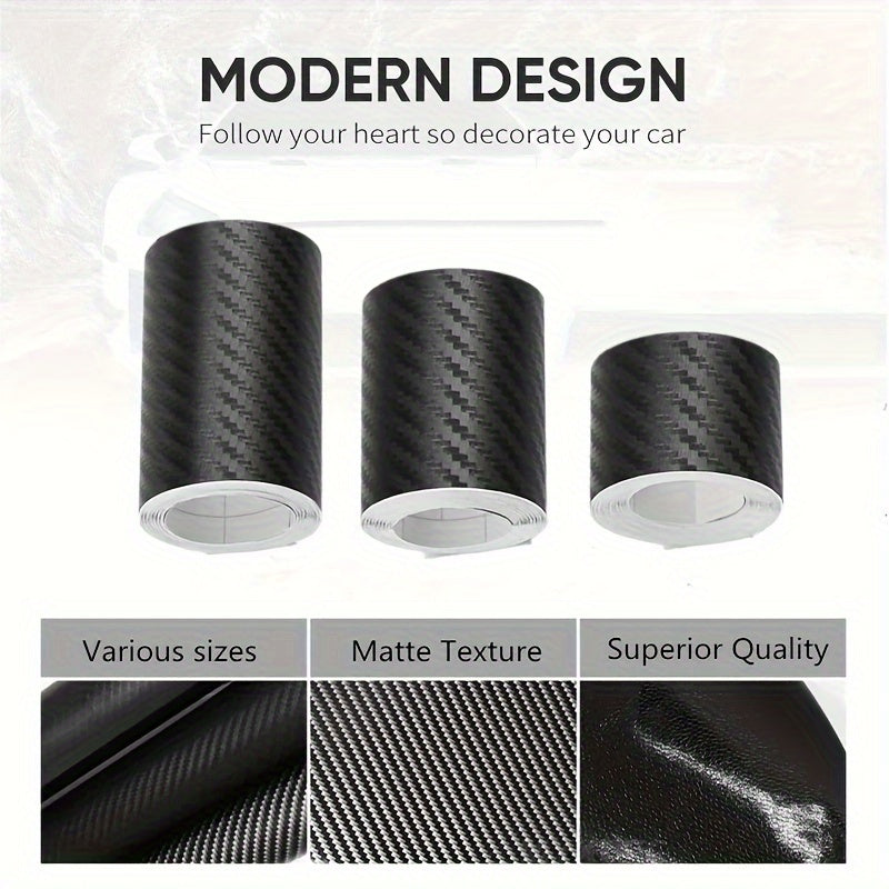 3D carbon fiber sticker film for car protection against scratches.