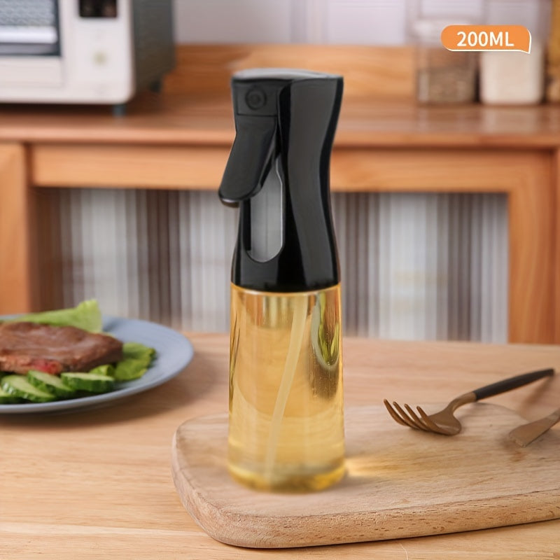 Olive Oil Dispenser Bottle for Air Frying, Cooking, Salad, BBQ, Baking - Black, Made with Non-Toxic, BPA-Free Plastic