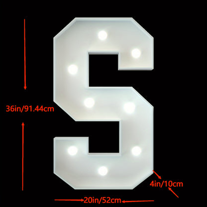 91.44cm Marquee Light Up Letters A-Z for Party, Wedding, and Birthday Decor