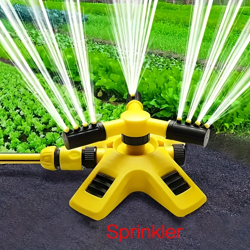 1 Set of 360-Degree Automatic Rotating Sprinkler with Nursery and Lawn Irrigation.