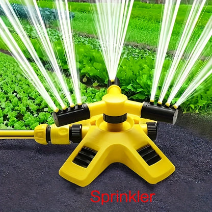 1 Set of 360-Degree Automatic Rotating Sprinkler with Nursery and Lawn Irrigation.