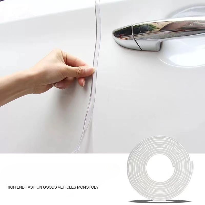 1pc PVC Car Door Edge Guard with Transparent Anti-Collision Strip and Scratch-Resistant Protective Trim for Auto Scratch and Dent Prevention.