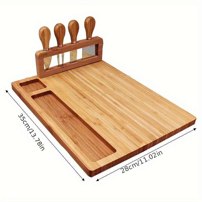 Cheese Board Set featuring bamboo and wooden options, and creative designs for kitchen use.