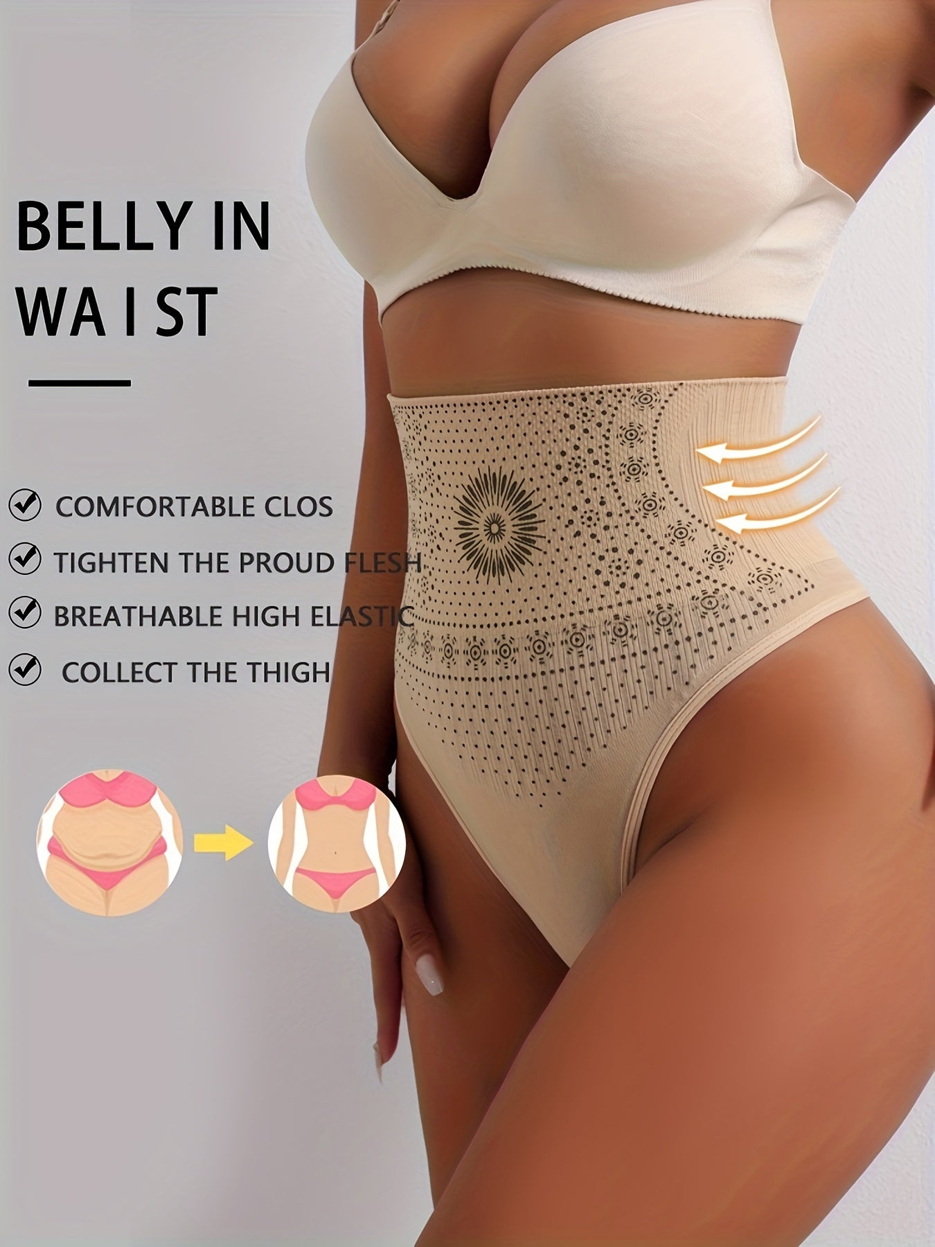 Slimming shapewear pants for women, enhances tummy control, buttocks lift, belly and thigh slimming, made of nylon and elastane, machine washable.