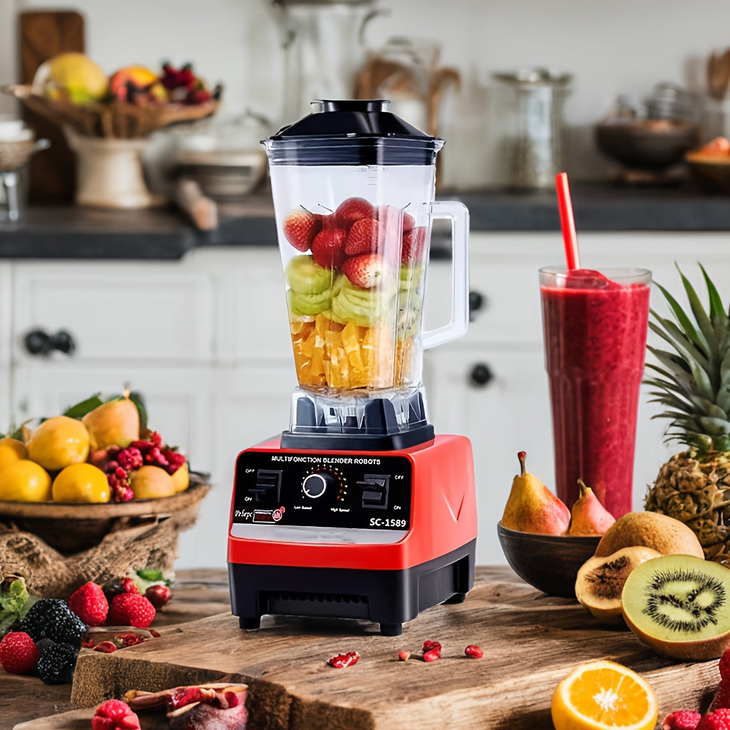 One-piece, High-Powered Blender Ideal for Home Use, Great for Creating Smoothies, Milk Tea, Juice, Shaved Ice, Fruit Juices, Soy Milk, and Crushing Ice, Essential Kitchen Appliance