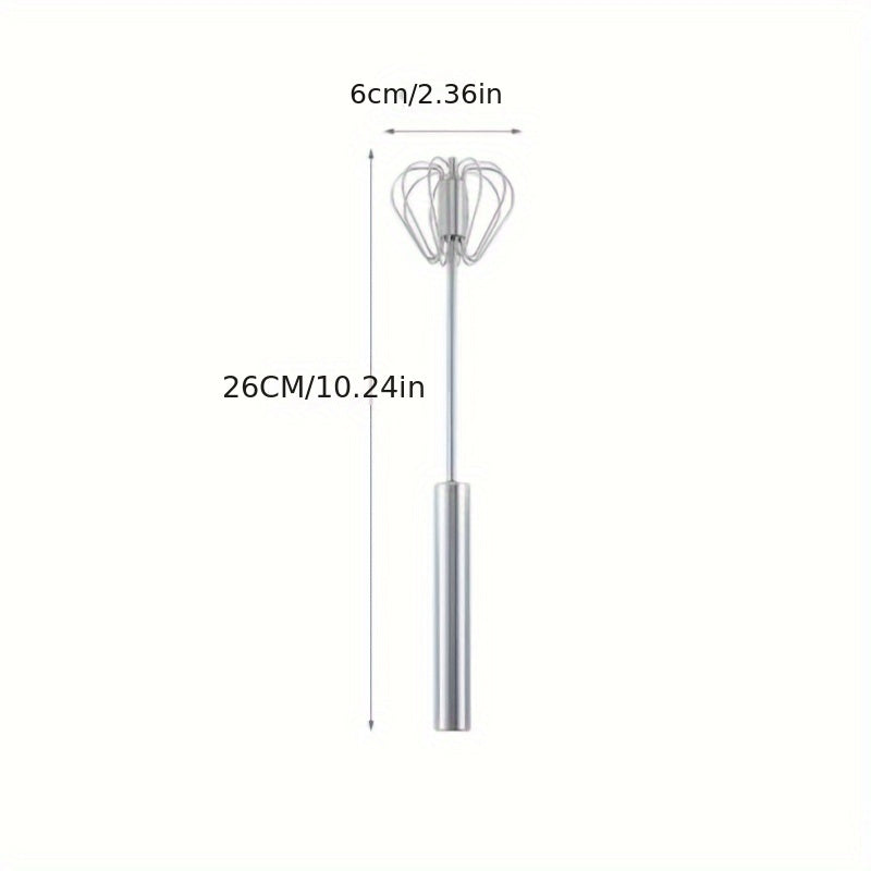 1pc Stainless Steel Whisk & Milk Frother for home baking and blending tasks. Perfect for Eid Al-Adha celebrations.