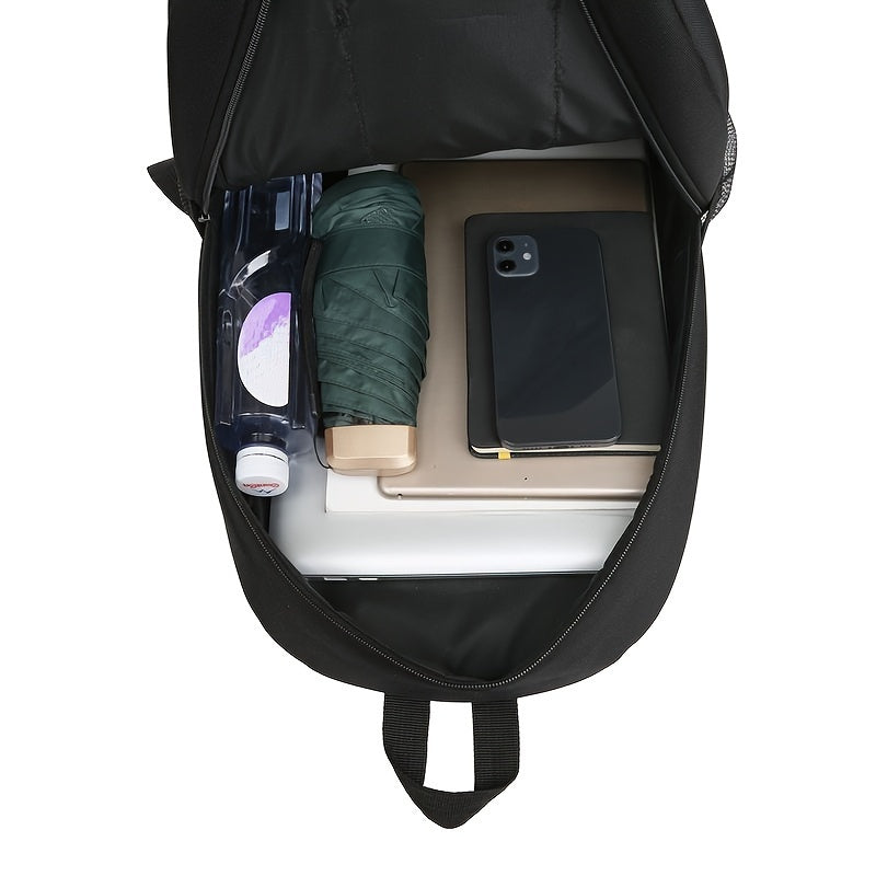 JINGPIN Casual Canvas Backpack with Nylon Laptop Compartment, Soft Shell, Zipper Closure, Quality Buckle, and Comfort Shoulder Strap.