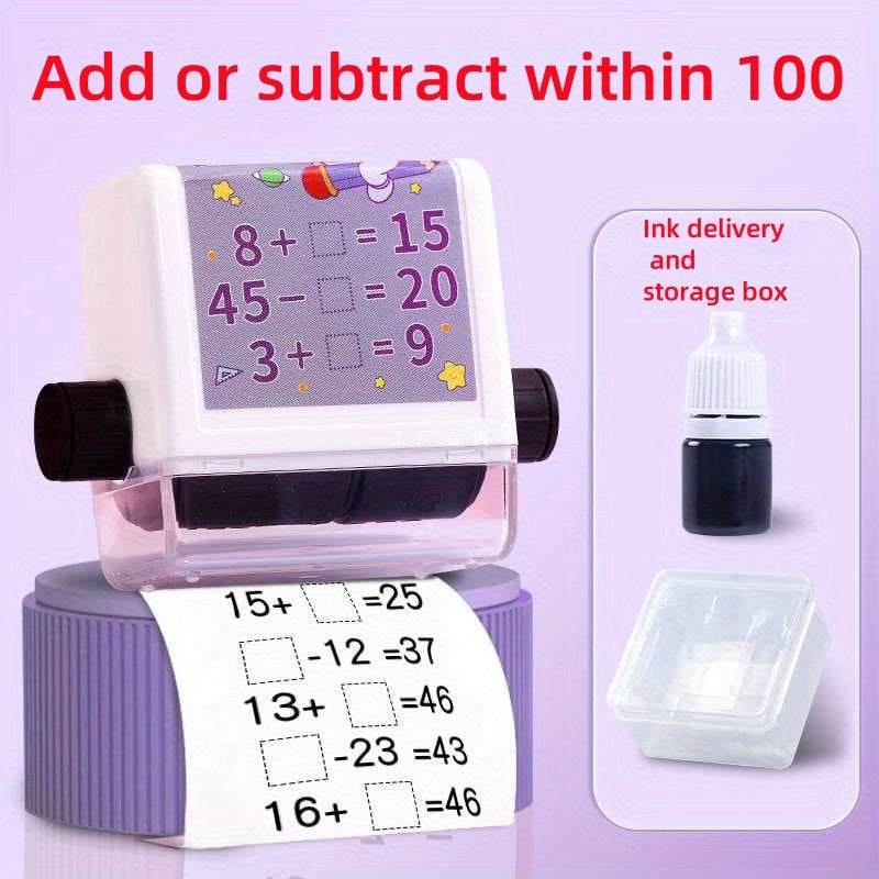 Mathematics reinforcement tool for addition and subtraction within 100, with adjustable random questions for practice. Includes 100 fill-in-the-blank exercises to aid in efficient learning