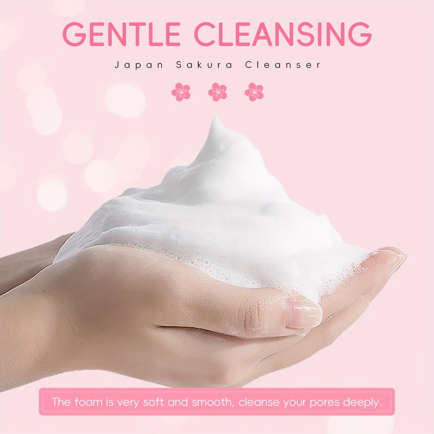 One Sakura Facial Cleanser, Deep Cleansing Moisturizer