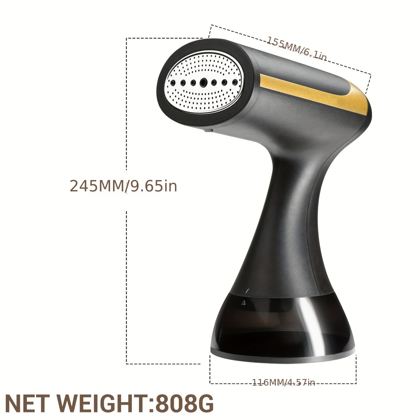 1 handheld garment steamer with 1500W power, fast preheating, uniform fogging, wrinkle removal & shaping, 300ML detachable water tank, 220-240V Australian plug, no battery needed.