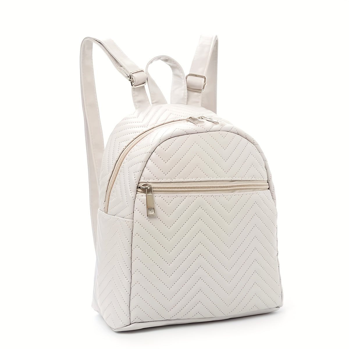 Women's Wavy Pattern Backpack with Large Capacity, Trendy and Casual for Traveling, Hiking, or as a Baby Diaper Bag