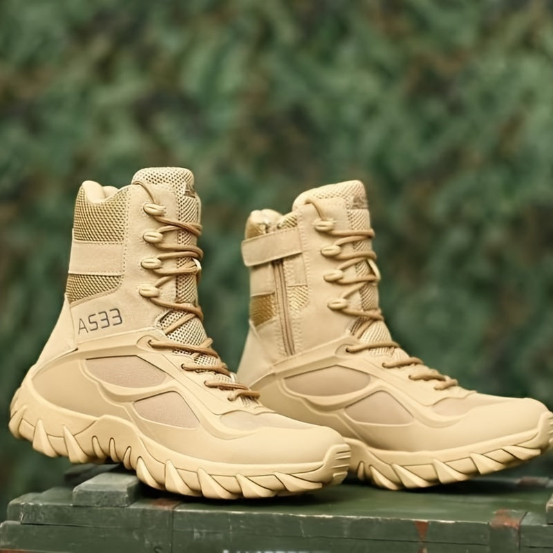 Men's durable snow boots for winter outdoor activities.