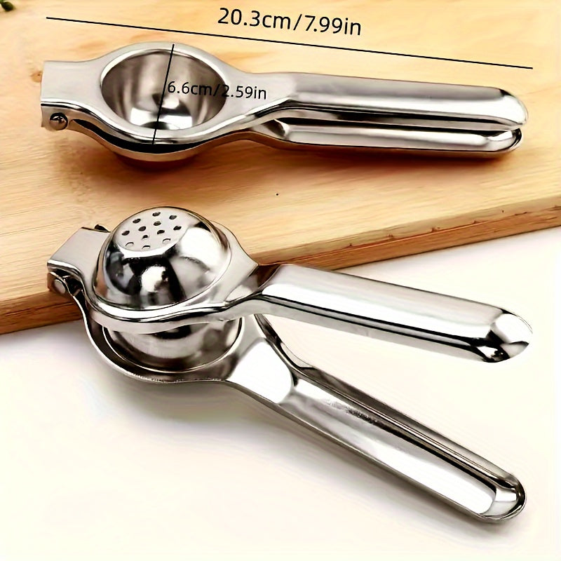 Stainless Steel Citrus Manual Juicer with Multifunctional Design, Perfect for Lemons and Oranges - Ideal for Kitchen Use