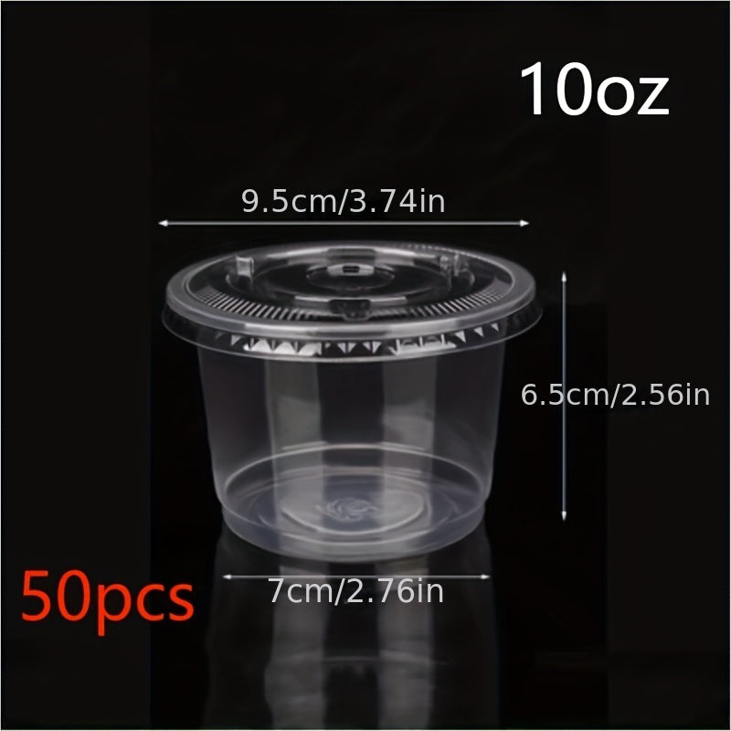 50 to 100 pieces of plastic dessert cups with dome lids, featuring no holes. These clear portable parfait cups are perfect for serving yogurt, pudding, jello, ice cream, fruit, and more. They are leak-proof, disposable containers ideal for takeout, home