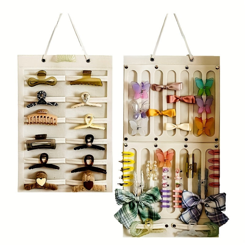 Hair Clip Storage Rack, Organize Your Hair Accessories with this Hanging Storage Organizer, Wall Decor Piece