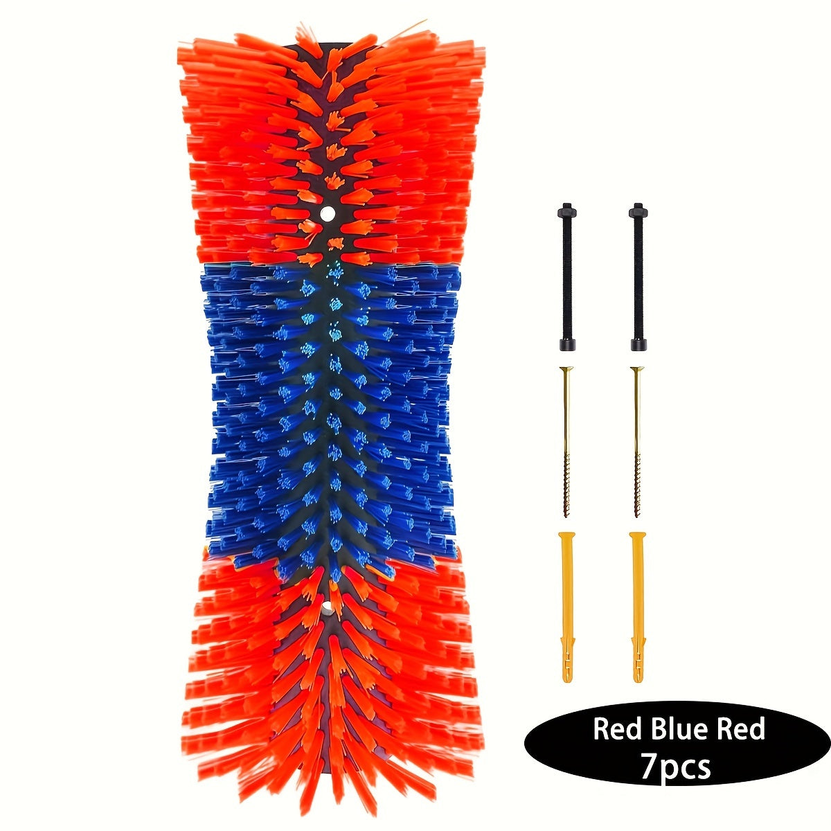 Livestock Scratch Brushes Set - Durable Plastic Grooming Kit for Horse, Cow, Goat, Cattle, Pig, Sheep - Medium Firmness Outdoor Scratcher for Itch Relief - No Electricity Required, Reusable.