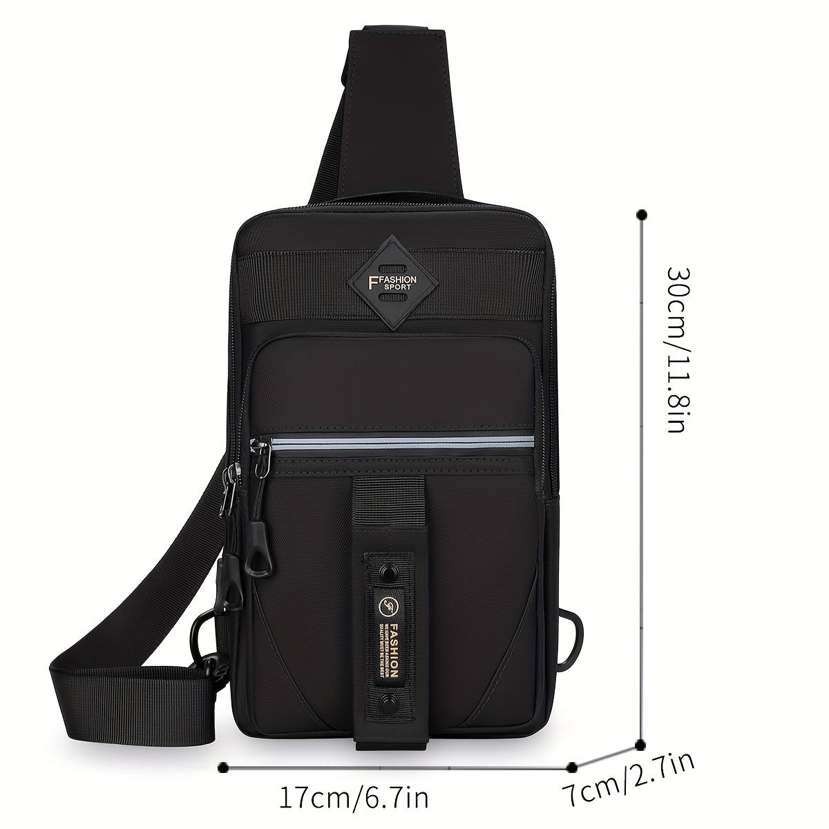 Men's outdoor chest bag for fashion and sports.