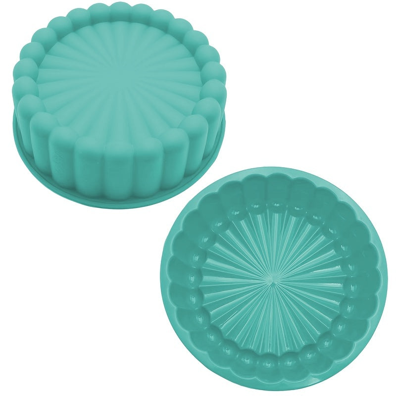 Silicone Cake Pan, Non Stick, 1 piece, 20.32 cm Circular Flower Cake Mold for Baking in the Kitchen