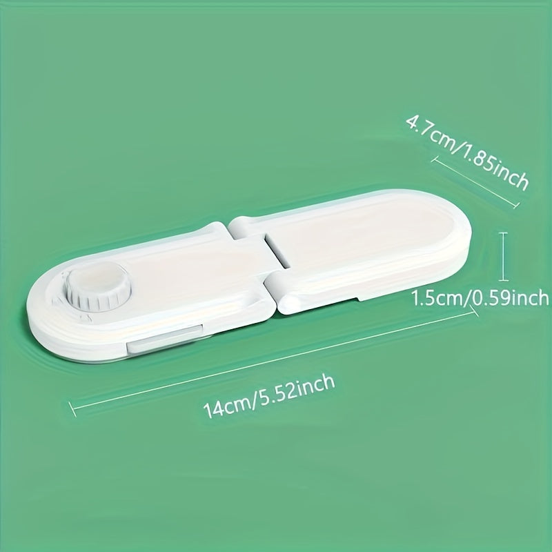 1 piece of Safety Drawer Lock with Right Angle Lock, suitable for Cabinet Doors, Refrigerator Doors, providing multifunctional safety protection.