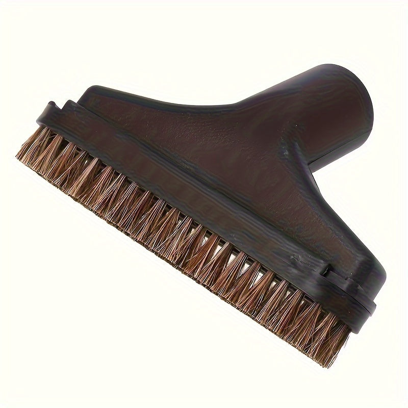 Vacuum cleaner accessory set includes a horse hair brush head, suction nozzle brush head, and sofa curtain suction head with inner diameter of 32mm.