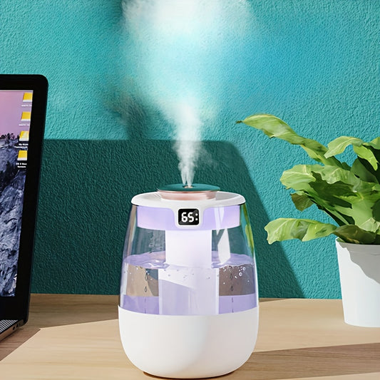 Large mist humidifier with USB power- perfect for bedroom and desk use.