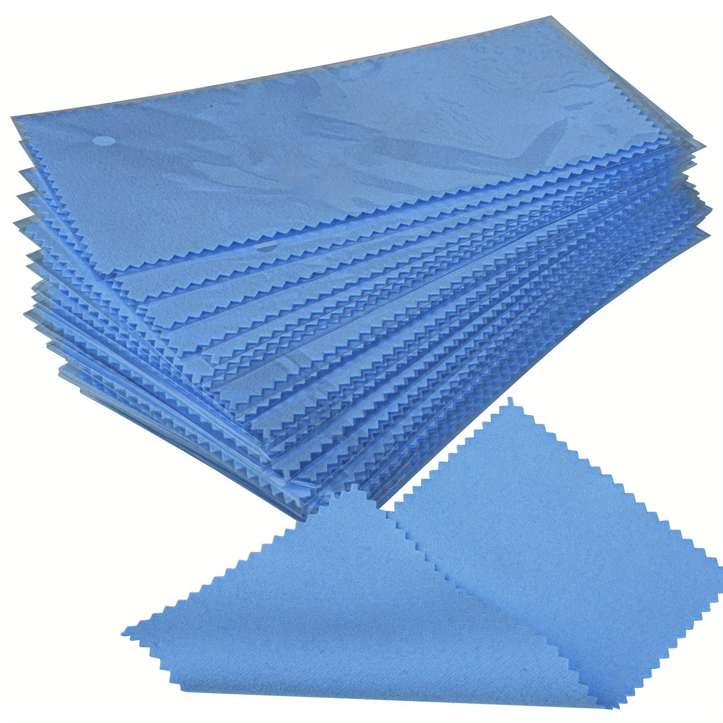 Jewelry Cleaning Cloth Set of 30 Pieces, Individually Wrapped, 8x16cm Polishing Cloth