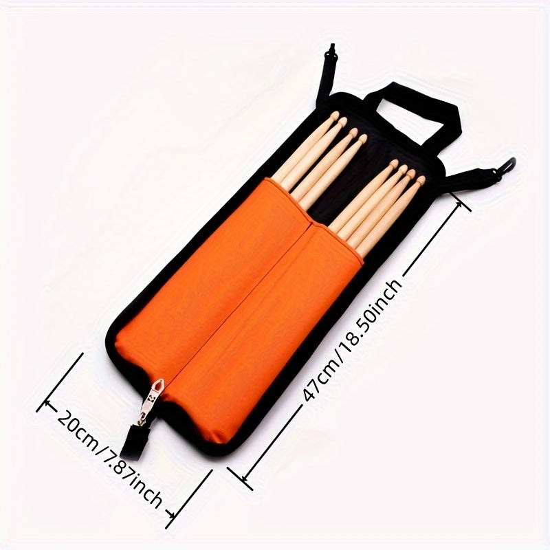 1pc Waterproof Portable Drum Stick Bag for 4 pairs of drumsticks.