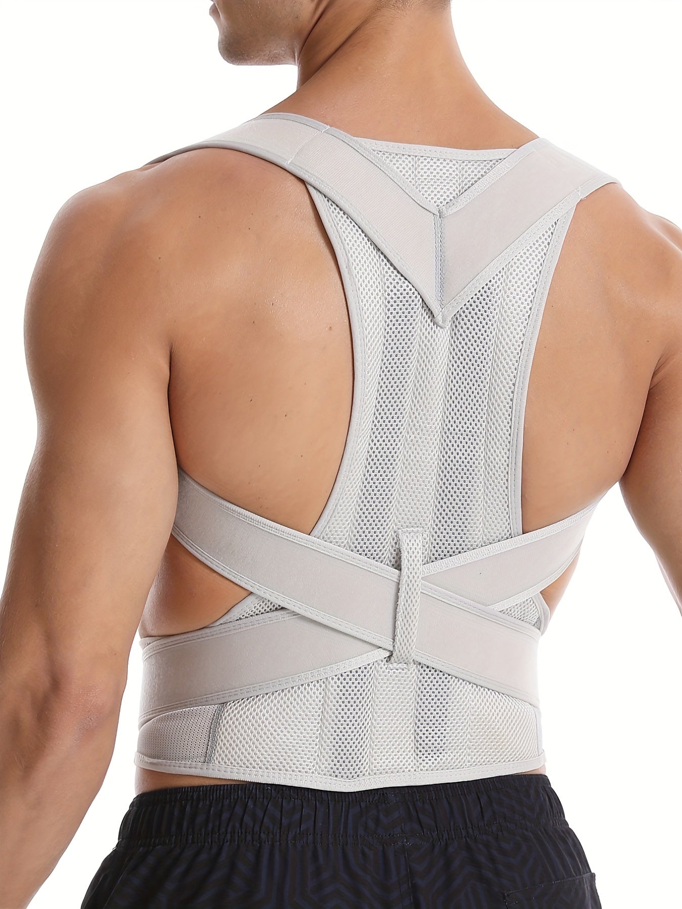 Posture support tape for chest, shoulder, and neck.