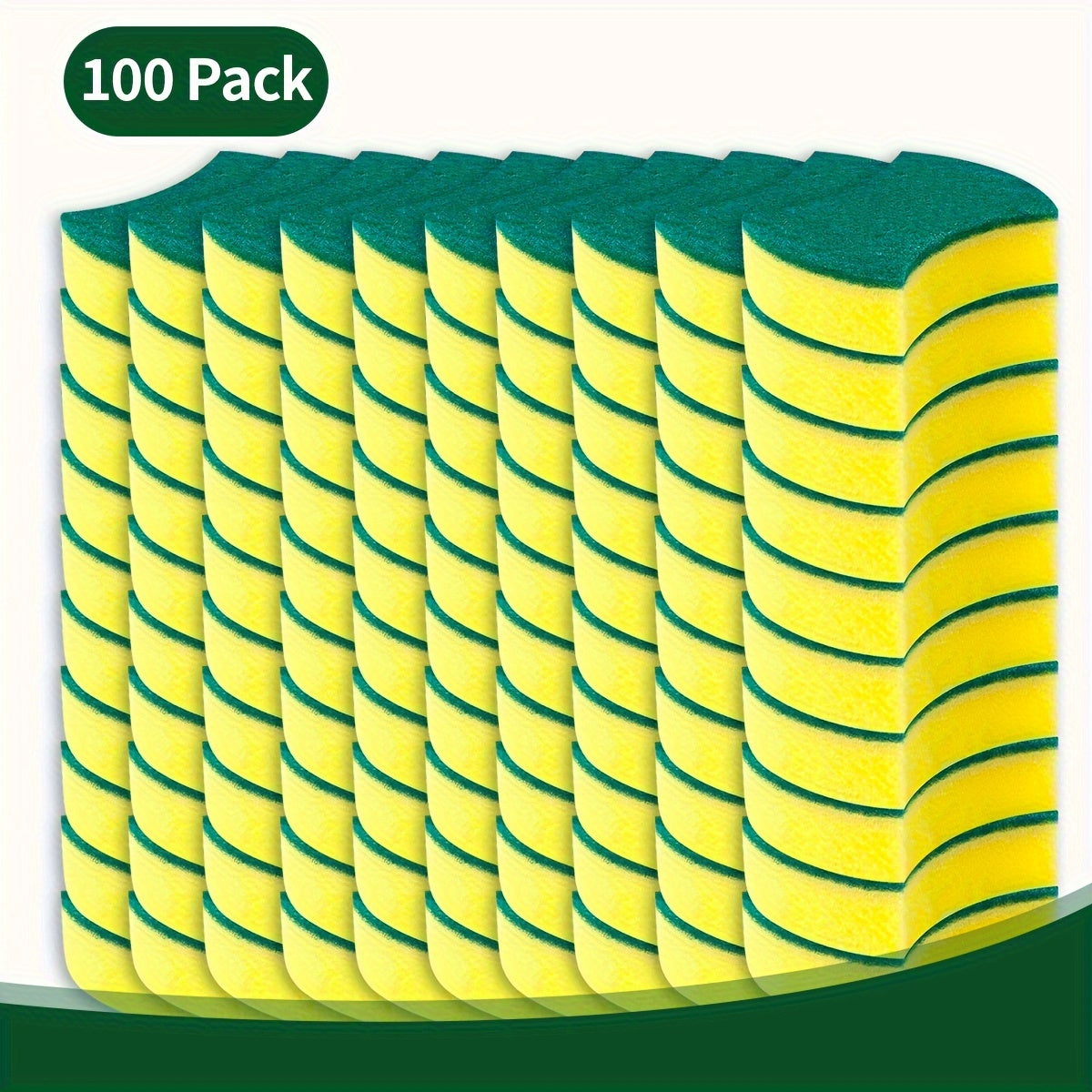 Get your hands on a pack of 50/100/200 Multifunctional Cleaning Sponges. These double-sided scouring pads are perfect for household cleaning, dishwashing, and more. Made with premium materials, these durable non-scratch sponges are super absorbent and