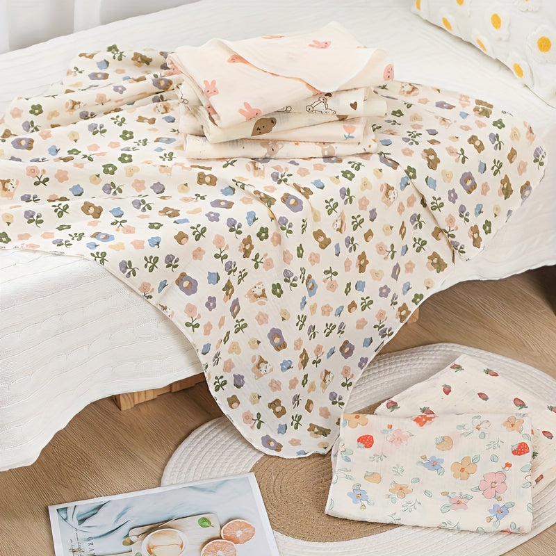 [Top Pick] Korean-Style Youth Swaddle Blanket - Soft and Absorbent Gauze Towel for Kids, Gentle Hand Wash Recommended