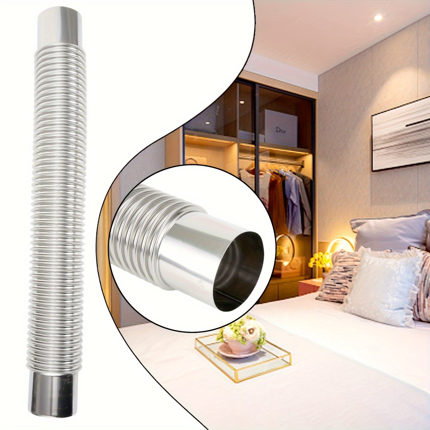 Stainless Steel 90° Elbow Chimney Liner - Resistant to Rust and High Temperatures, Durable Stove Pipe for Indoor and Outdoor Use, Suitable for Multiple Flues