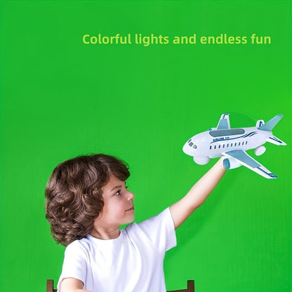 [Top Pick] Fun Airplane-Shaped Toy Featuring Vibrant Lights & Moving Music - Ideal Present for Kids Ages 3 and Up, Requires Batteries (Not included)