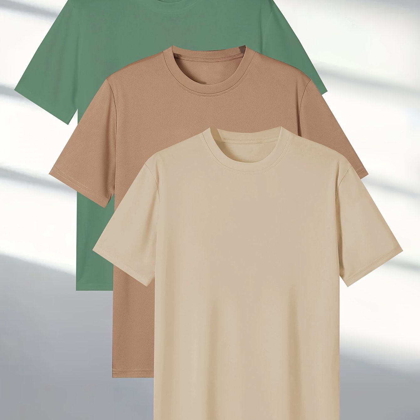 Men's 3-piece Short Sleeve T-Shirt Set 424