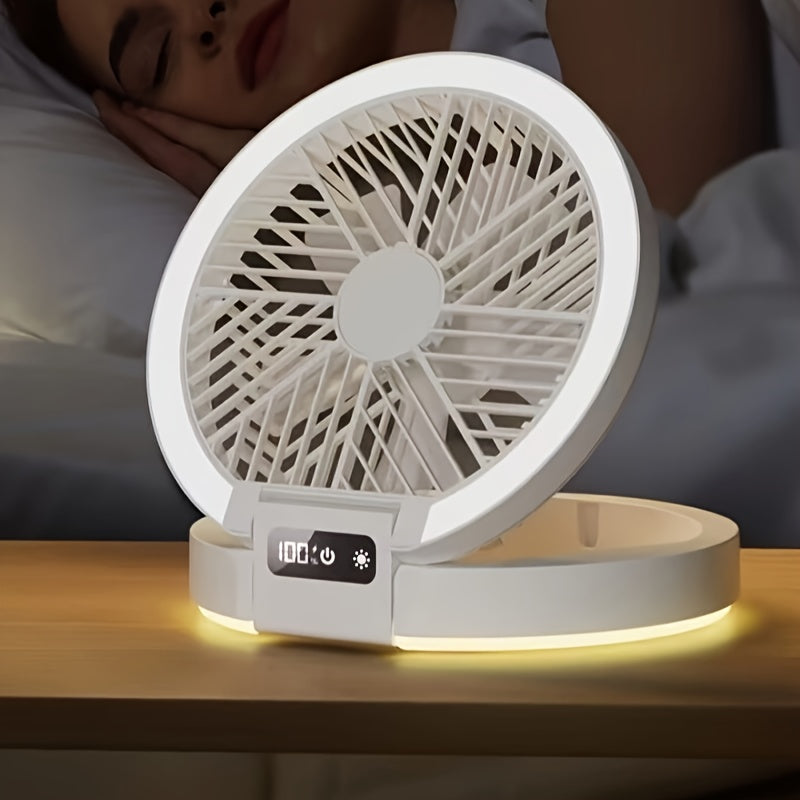 The Portable USB Rechargeable Table Fan is equipped with a 1200mAh lithium battery, making it perfect for both indoor and outdoor use. With button control and ABS material construction, this fan is ideal for travel and home use.