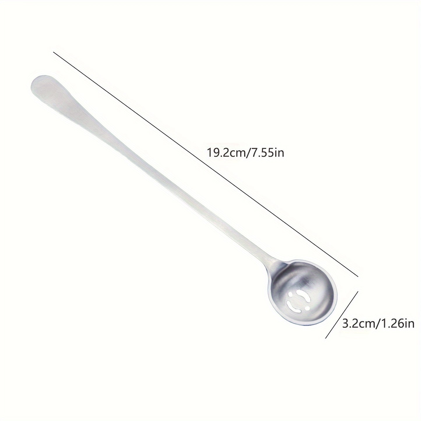 1pc Stainless Steel Olive Spoon with Drain Hole, Long Handle, Slotted Serving, Cherry Spoon, and Olive Strainer, Great for Jar Serving in the Kitchen.